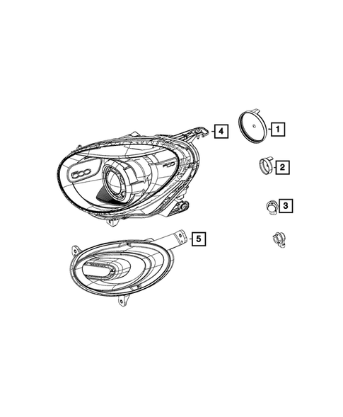 Lamps, Interior and Exterior for 2022 Fiat 500X #10