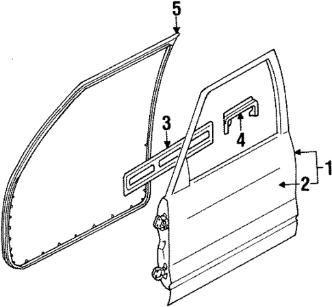 Door & Components for 2000 Isuzu Trooper #2