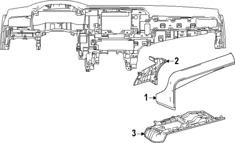 Instrument Panel Components for 2025 Toyota Camry #2