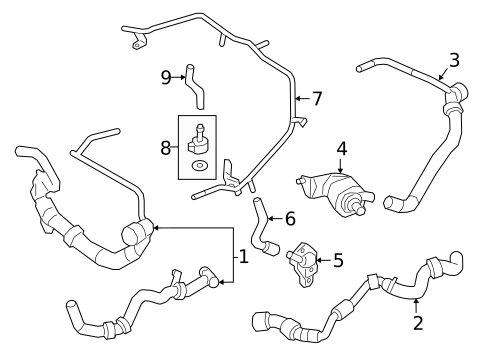 Hoses & Lines for 2019 Audi TT Quattro #3