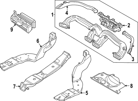 Ducts for 2022 Hyundai Sonata #1