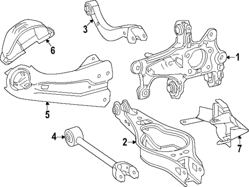 Rear Suspension for 2024 Subaru Solterra #1