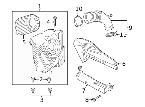 Air Intake for 2019 Audi A4 #1
