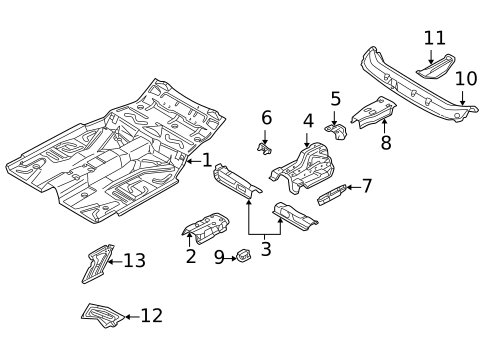 Floor for 2002 Volvo C70 #1