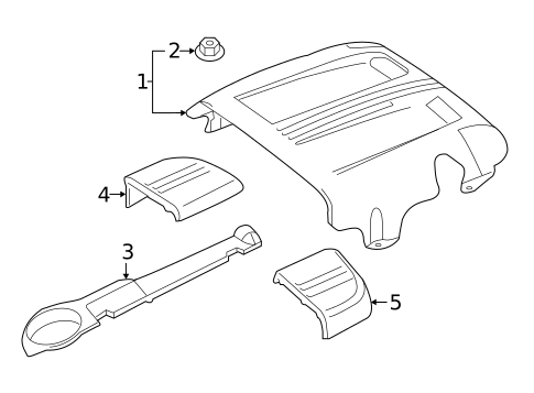 Engine Appearance Cover for 2020 Mercedes-Benz GLC63 AMG #0