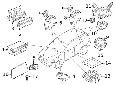 Antenna & Radio for 2024 BMW X6 #0