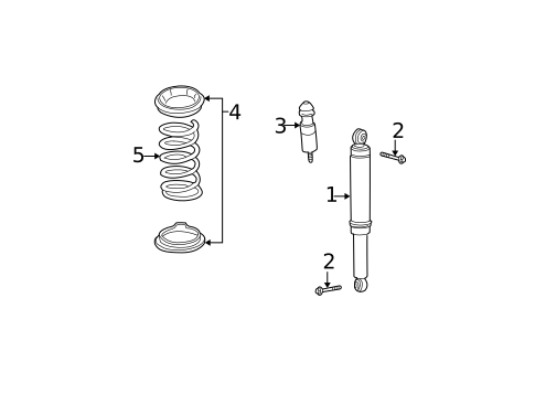Shocks & Components for 2005 Saturn Vue #1