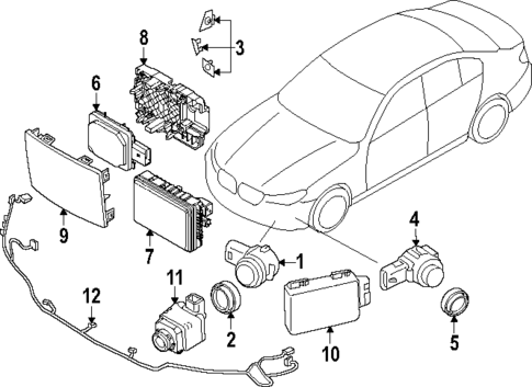Electrical Components for 2025 BMW 750e xDrive #1