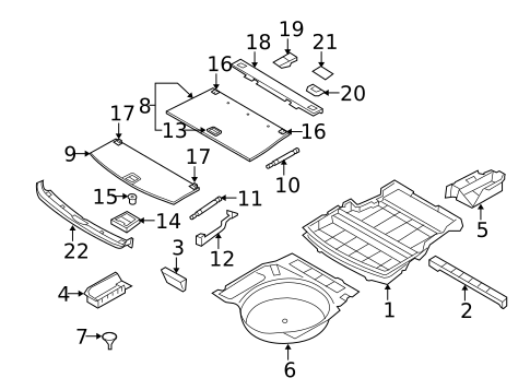 Interior Trim - Rear Body for 2008 BMW 535xi #3