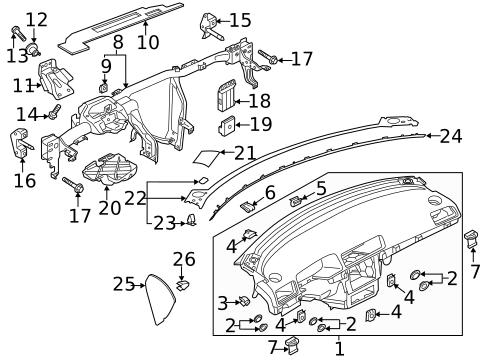 Instrument Panel for 2016 Volkswagen Passat #0