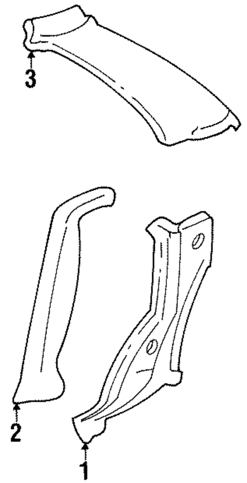 Interior Trim - Quarter Panels for 1991 Volkswagen Passat #0