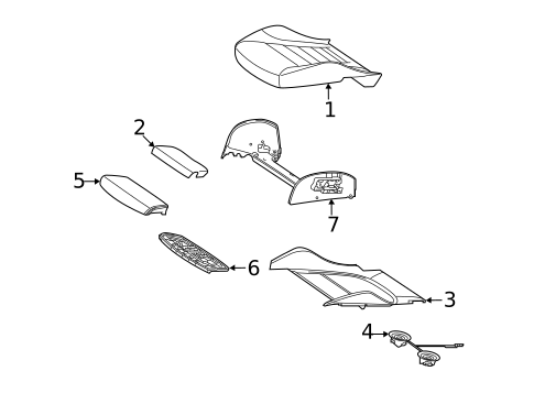 Passenger Seat Components for 2021 Mercedes-Benz AMG GT 63 #2