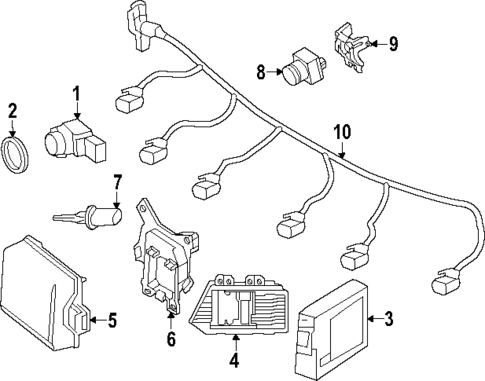 Electrical Components for 2024 Mercedes-Benz EQS 580 SUV #1
