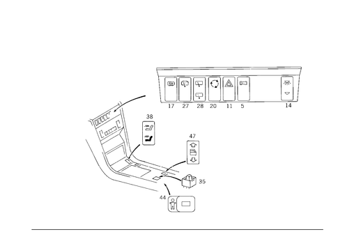 Switches & Switch Brightness Follow-Up for 1989 Mercedes-Benz 300TE #1