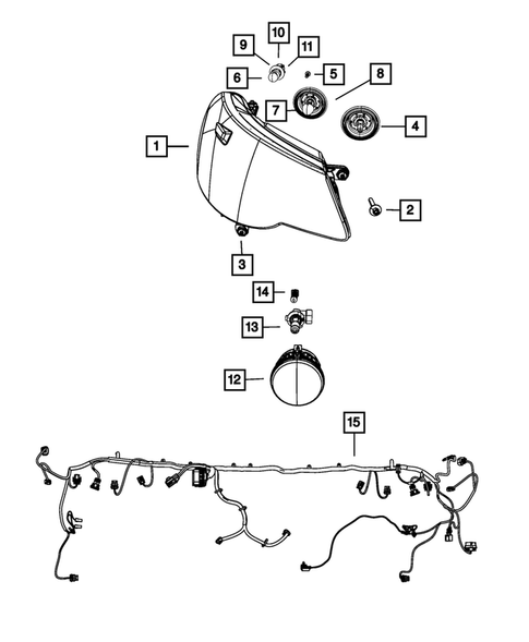 Lamps-Interior and Exterior for 2012 Chrysler 200 #1