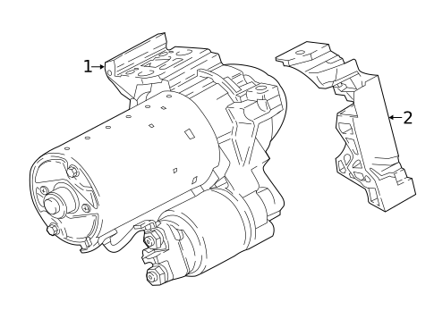 Starter for 2024 BMW X6 #1