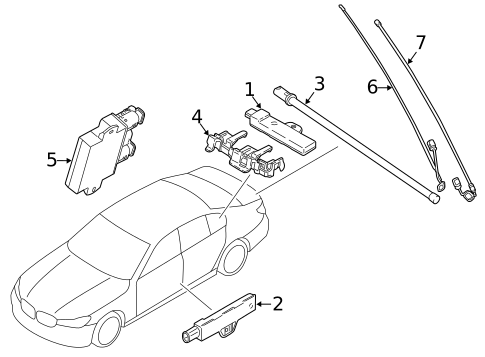 Keyless Entry Components for 2019 BMW 640i xDrive Gran Turismo #0