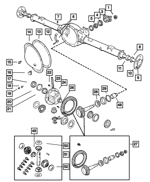 Differential and Housing for 2006 Dodge Durango #1