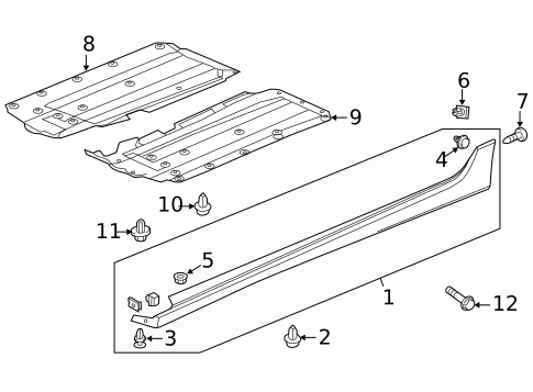 Exterior Trim - Pillars for 2015 Acura RLX #0