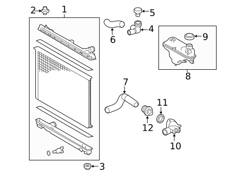 Hoses & Pipes for 2019 Lexus GS300 #0