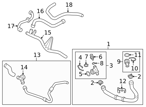 Hoses & Lines for 2025 Volkswagen Atlas #23