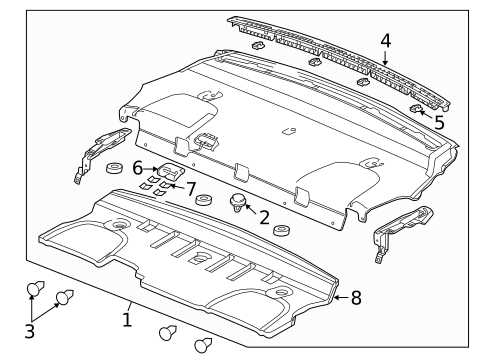 Interior Trim - Rear Body for 2017 Chevrolet Caprice #1