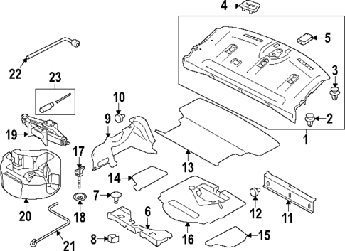 Interior Trim - Rear Body for 2017 Subaru Impreza #0