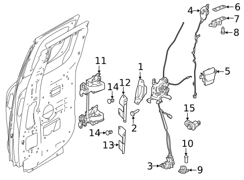 Lock & Hardware for 2019 Nissan TITAN XD #1