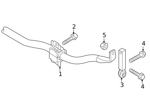 Stabilizer Bar & Components for 2017 Audi A4 Quattro #2