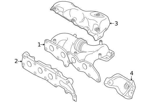 Exhaust Manifold for 2008 Mazda 3 #1