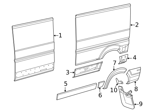 Side Panel & Components for 2015 Ram ProMaster 3500 #4