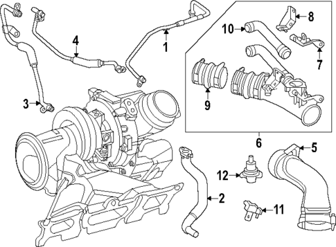 Turbocharger & Components for 2025 Mercedes-Benz GLC350e #0