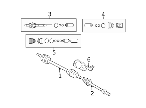 Drive Axles for 2009 Kia Rondo #0
