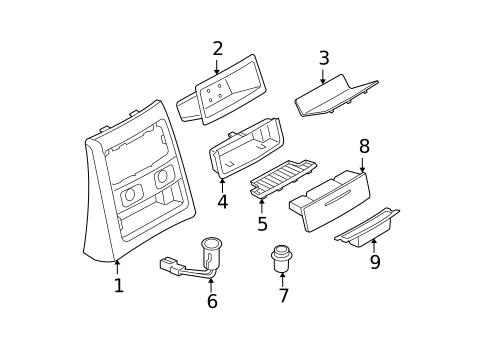 Rear Console for 2009 BMW M3 #0