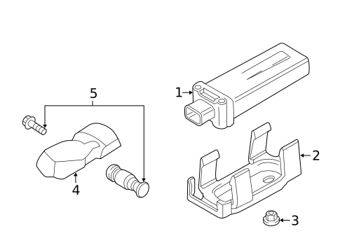Tire Pressure Monitor Components for 2013 BMW X6 #0
