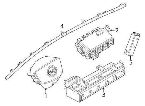Air Bag Components for 2023 Nissan ARIYA #1