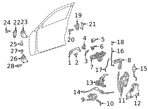Rear Door for 2015 Mercedes-Benz GLK 250 #1