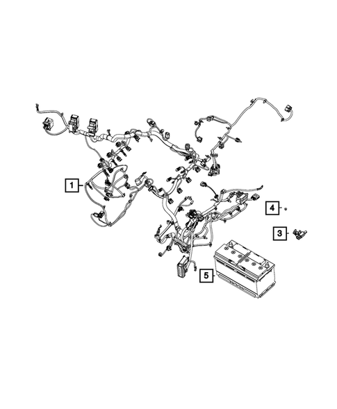 Battery, Battery Tray and Cables for 2018 Ram 1500 #3