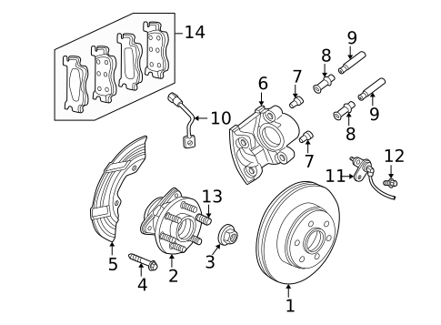 Front Brakes for 1999 Dodge Durango #0