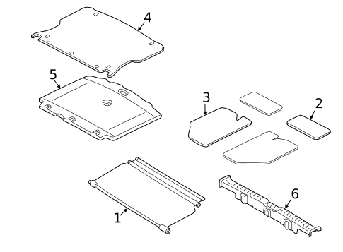 Interior Trim - Rear Body for 2005 Ford Escape #0