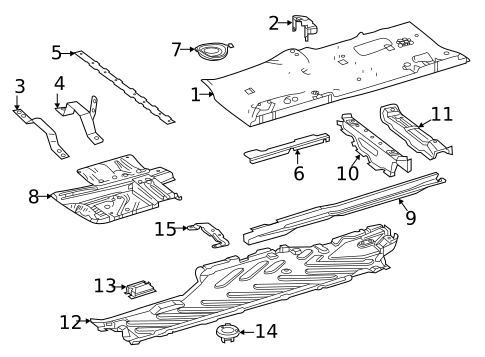 Floor & Rails for 2018 Mercedes-Benz E63 AMG S #0