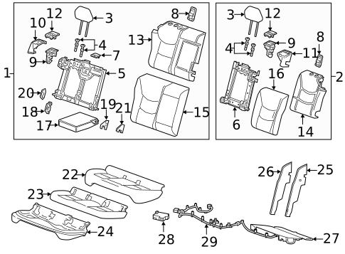 Rear Seat for 2020 Chevrolet Equinox #1