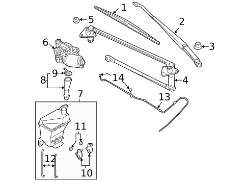 Wipers for 2007 Chevrolet Aveo5 #0