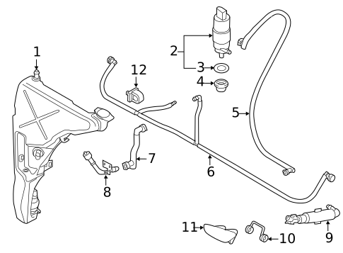 Headlamp Washers/Wipers for 2012 Audi A8 Quattro #0