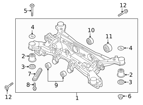 Suspension Mounting for 2019 Kia Sorento #1