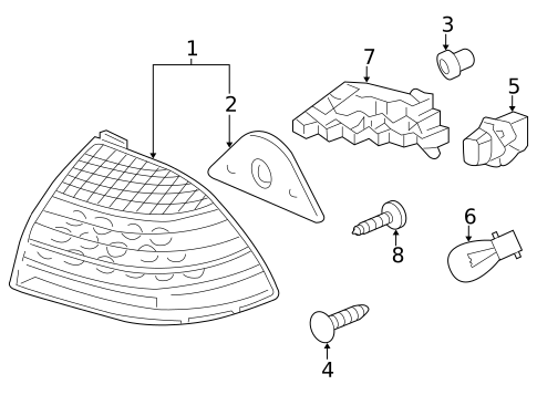 Tail Lamps for 2007 Honda Accord #1