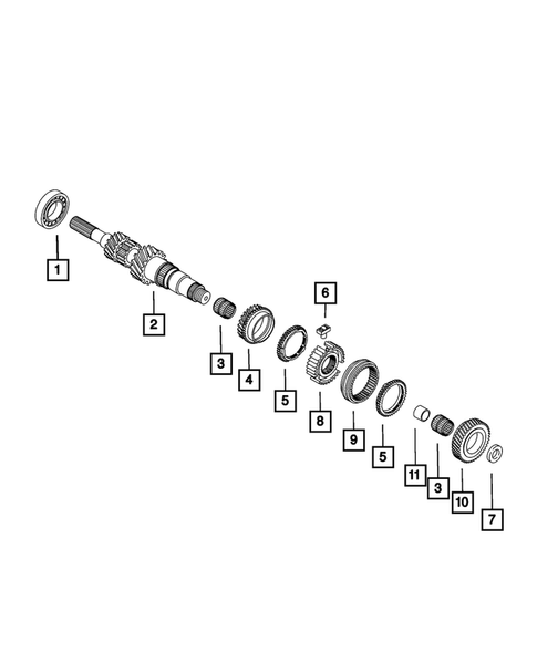 Gear Train for 2012 Fiat 500 #2