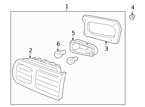 Tail Lamps for 2001 Acura Integra #1