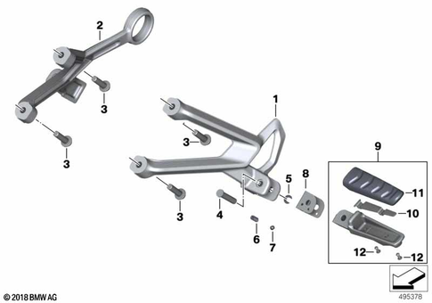 Footrests for 2024 BMW-Motorrad R 1250 RS #0