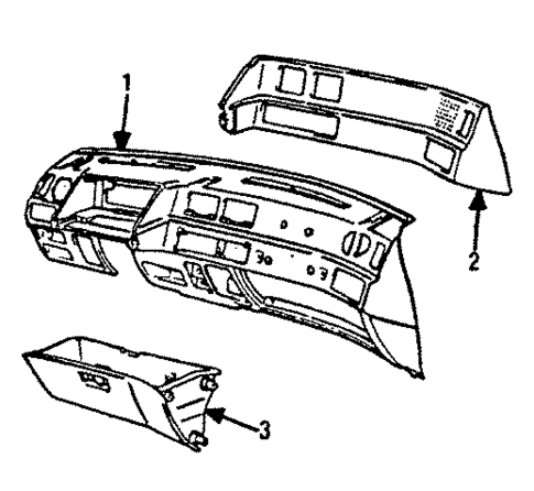 Instrument Panel for 1986 Mitsubishi Mirage #0